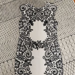 LIZ CLAIBORNE Black & White Dress